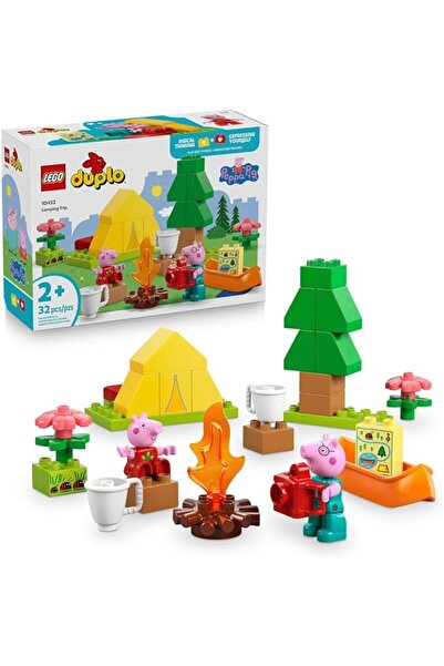 LEGO DUPLO Peppa Pig Camping Trip Building Set with Boat, 32 Pieces, Ages 2+