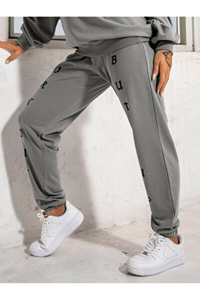 FridayIn Casual Printing Waist drawstring Pants