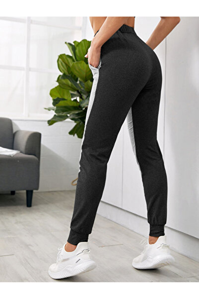 FridayIn Sports Color contrast Waist drawstring Pants