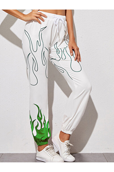 FridayIn Female Sports Printing Loose Pants