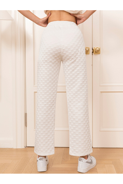 FridayIn Casual Solid color Waist drawstring Pants