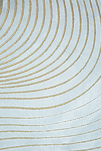 Premier Home Velvet Cushion Cover Gold White V1 55X60