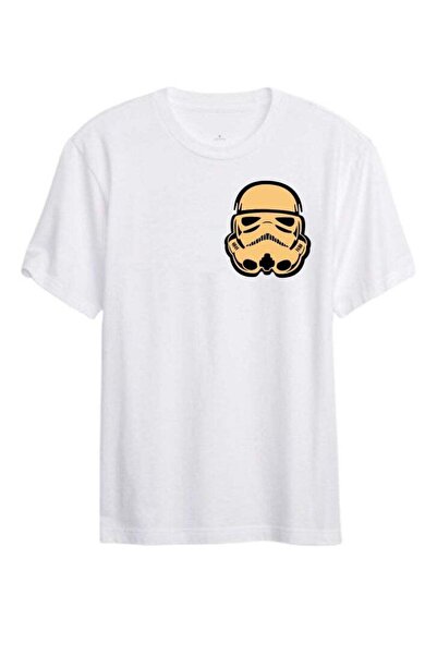 LOUD UNIVERSE تي شيرت جرافيكي بطبعة جنود العاصفة من حرب النجوم، أبيض، بأكمام ...