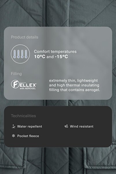 Oysho FELLEX® AEROGEL water-repellent padded jacket