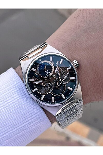Daniel Klein Automatic and Manual Winding Moonlight and Sun Dial 3 Atm Men's Wristwatch Fdk.14269.K3