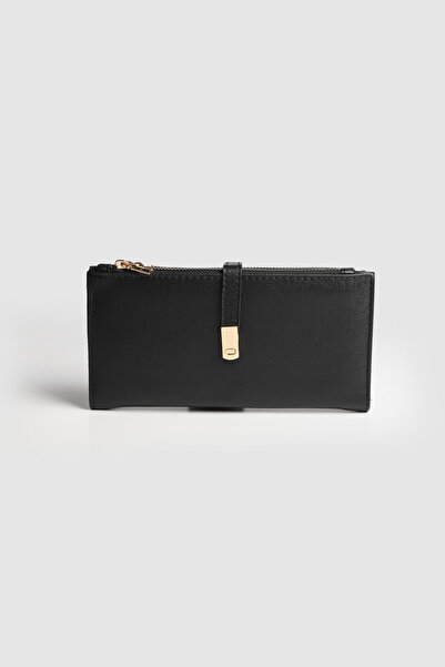 La La'Graccio Paris La'Graccio Paris Women's Blaze Handy Large Wallet with Phone Compartment Black