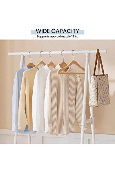 Twinkle Mart Clothes Hanger Triangle Floor Standing with Wheels Coat Rack - Multi