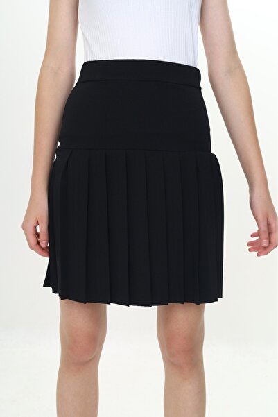 Toontoy Fusta de școală semi-plisată pentru fete