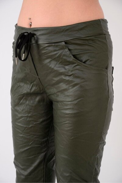 Park Moda Leather Trousers with Pocket Detail (Suitable for Sizes 38-44.)