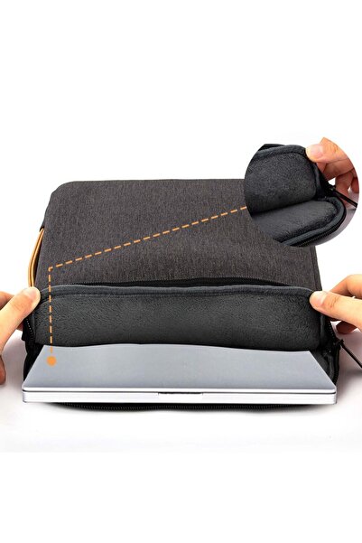 zola Laptop Geanta 15,6", εσωτερικό plus, maner piele ecologica, inchidere fermoar, 39x28x3,5 cm, gri inchis