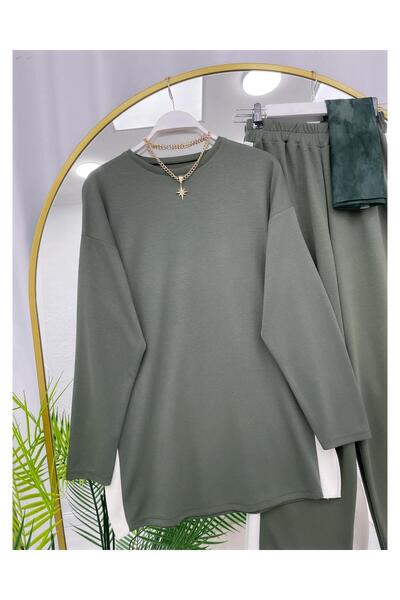 YEDİLALE Oy.Şo Casual Double Set with Buttons on the Sides and Slits [38-46 Size Range]