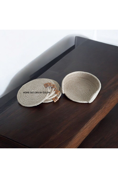 home decors by özlem 6 Pieces Coaster Cup Coaster Organizer Handmade Organizer