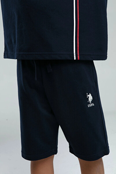 U.S. Polo Assn. BOY'S BERMUDA SUIT - NAVY BLUE