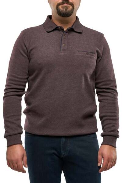 Centini Men’s polo sweater, Ethan, brown
