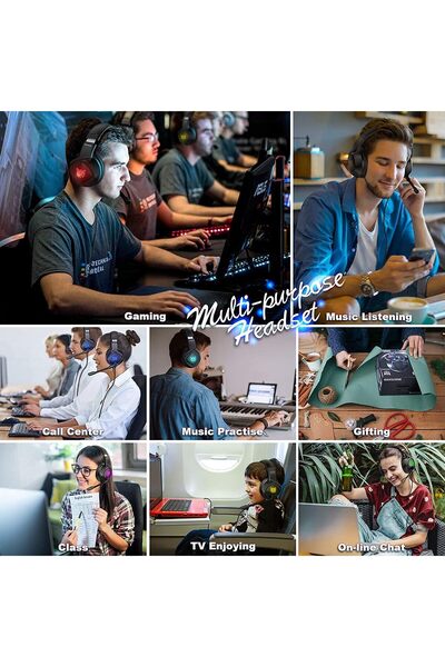 Generic Onikuma K19 Wired Gaming Headset with Microphone for PS4/PS5/Xbox/NSwitch/PC