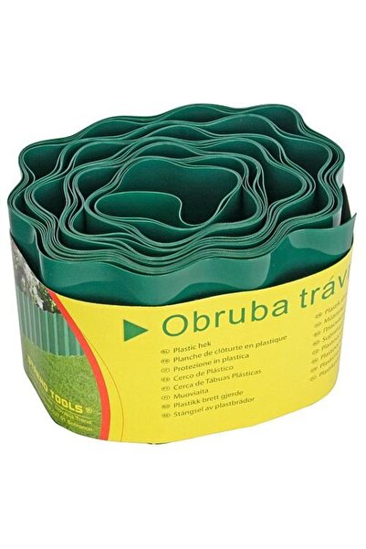 Strend Pro Bordură de gazon din plastic, verde, 9 m x 200 mm