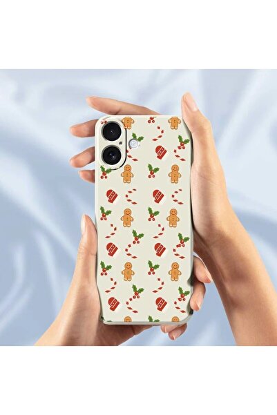 REDz Accessories Gingerbread and Gloves Case, For iPhone 17, Camera Protection, Silicone, Cream