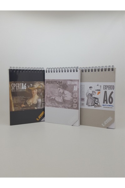 Lemsstudio Sperta, Experto, Peritum A6 300Gr, 200Gr, 100Gr Sketchbook Sketchbook Hardcover Sketchbook