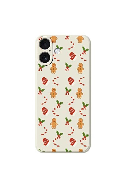 REDz Accessories Gingerbread and Gloves Case, For iPhone 17, Camera Protection, Silicone, Cream