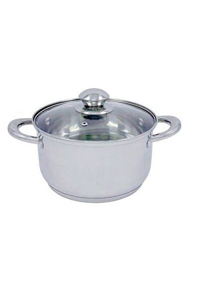 Bohmann stainless steel pot 18cm with glass lid, 2.2L