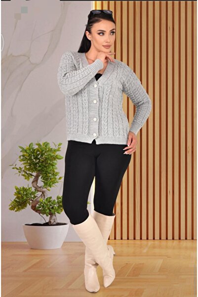 acetinkaya V-Neck Knitwear Knit Cardigan