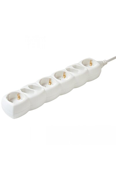 Home Prelungitor de reţea, 8 prize (4 euro + 4 cu împământare), 1,5 m, alb