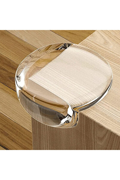 Generic 10PCS PVC transparent anti-collision corner Airbag protective cover Table corner protective cover