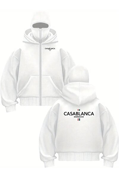 Flaubert -KAR MASKELİ NİNJA ERKEK FERMUARLI SWEATSHIRT HIRKA 3 İPLİK KALIN FE...