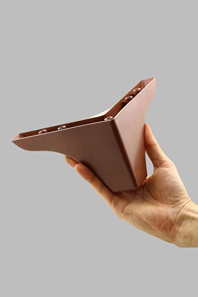 MH MiniHediye Rose Luxury Furniture Sofa Tv Unit Seat Leg 9.5 cm Brown Wood Patterned Base Legs