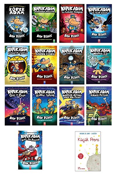 Altın Kitaplar Köpek Adam 13'lü Tam Set( Koca Jim Dail) Dav Pilkey