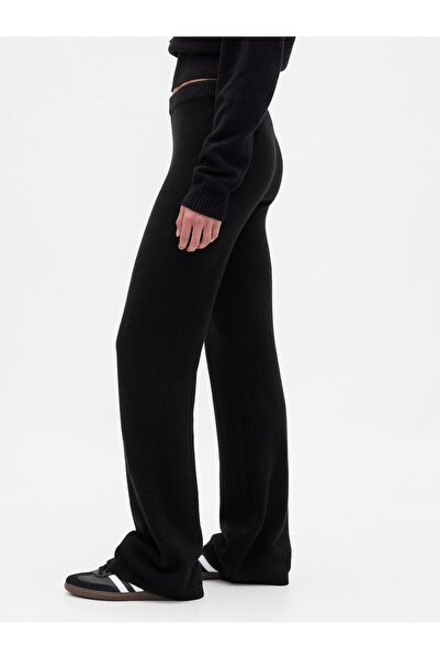 GAP Kadın Siyah CashSoft Boot Triko Pantolon