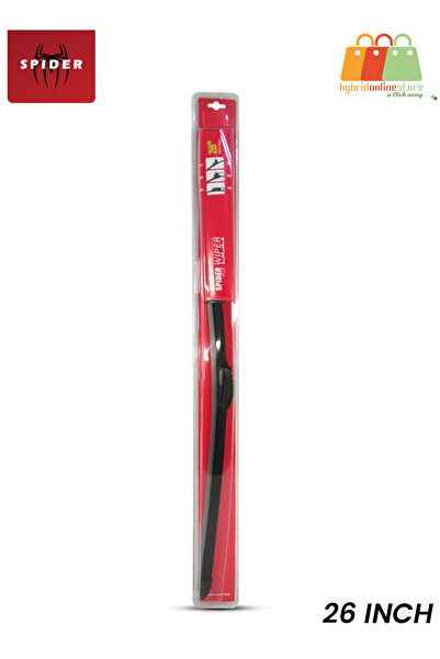 Spider شفرة ممسحة بدون إطار مقاومة لجميع الأحوال الجوية مقاس 26 بوصة مع ملاءم...