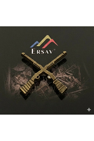 Ersav Avcı Rozet Antik Sarı