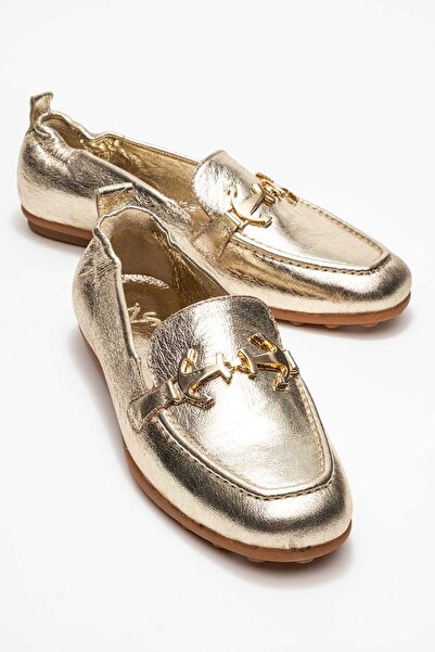 Zeynep Sıradağlı Presleigh Balerini din piele naturală pentru femei, Dore