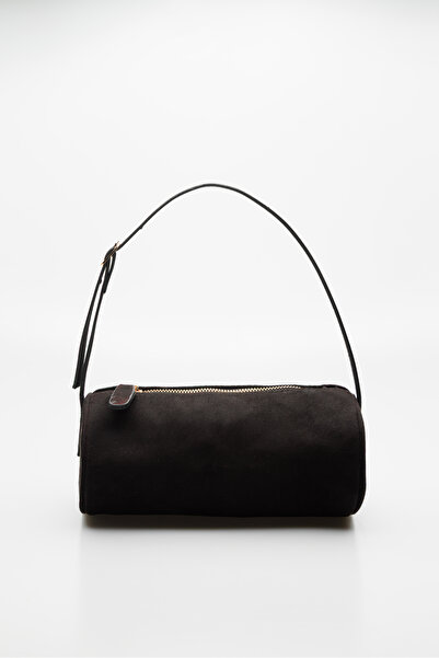 KISCHE Cylinder Suede Hand and Shoulder Bag Women