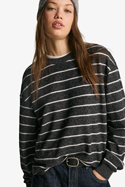 Bershka Çizgili triko kazak