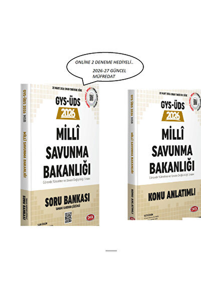 Data Yayınları Milli Savunma Bakanlığı 2026 GYS-ÜDS Konu Anlatımlı+Soru Banka...