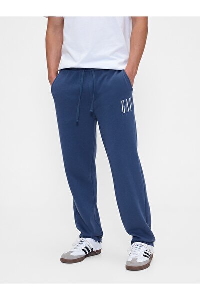 GAP Erkek Mavi Logo Straight-Leg Eşofman Altı