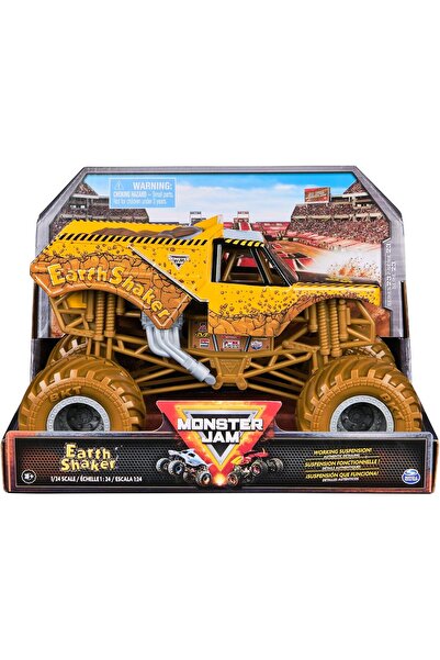 Monster Jam لعبة شاحنة الوحش Earth Shaker M23 المصبوبة بمقياس 1:24