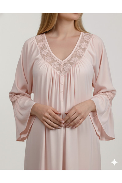 Maison Emarat Premium Night Gown with intricate Lace Detailing