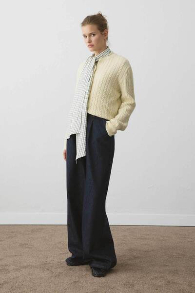 Hooopstore Hair Knitwear Butter Yellow Cardigan