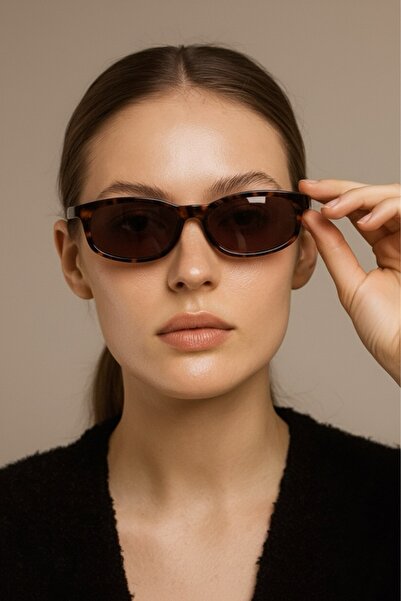 Eyesofia Feryl Leopard Framed Brown Women's Sunglasses