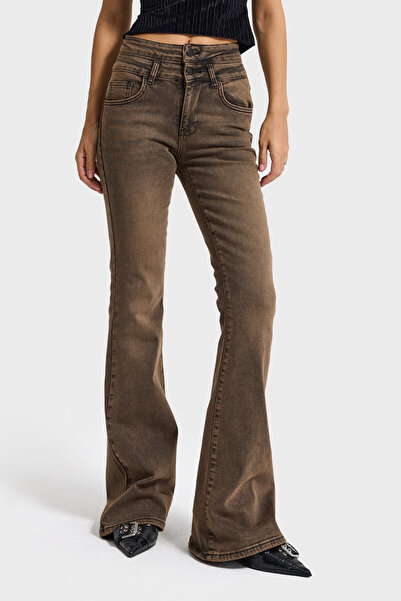 its basic Γυναικείο τζιν ST χρώματος 2w5-62 Flare Fit ελαστικό υφασμάτινο τζιν