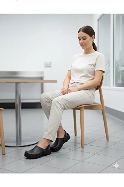 w white stars sports & wear Unisex sabo, medical, daily hospital kitchen chef cook and nurse water resistant eva non-slip sole