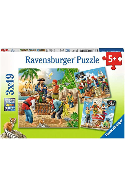 RAVENSBURGER 3X49 Parça Puzzle Açık Deniz Macerası