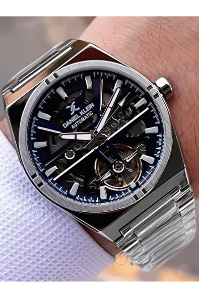 Daniel Klein Automatic Moonlight and Sun Dial Wristwatch with Bracelet Gift 3 Atm Men's Wristwatch Fdk.14268.K4