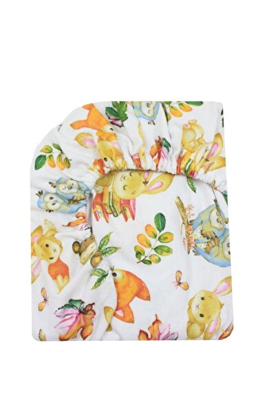PRICHINDEL Crib sheet, Prichindel, flannel, Owls, white, 140x70 cm
