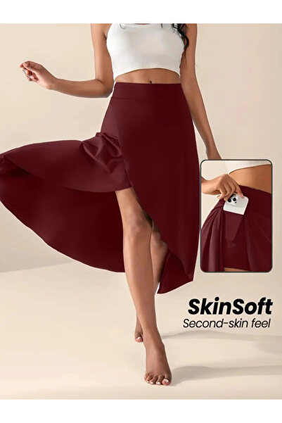 GENCULUS    Women's Sandy Skirt with Pocket Detail Leggings