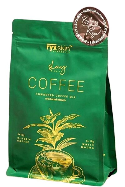 ryxskincerity قهوة ريكسكين مزيج قهوة مسحوقة مع مستخلصات عشبية