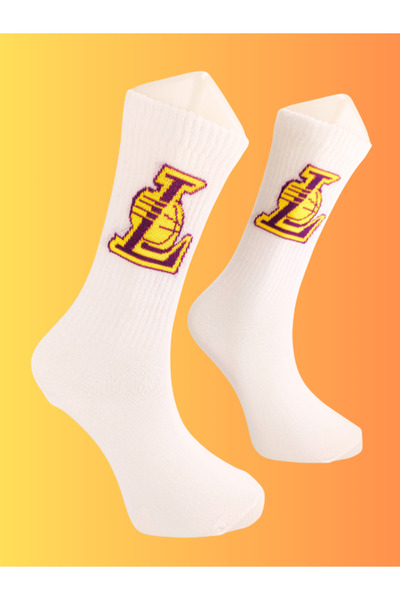 Shuttle Park Special Series Happy Colorful Basketball Patterned Socks Fun Comfortable Stylish Design Style Socks